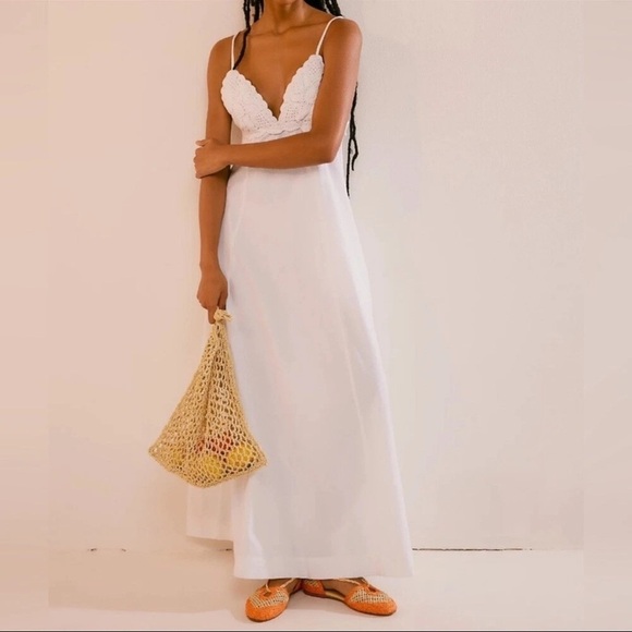 NWOT Free People Lovey Maxi Dress - Picture 1 of 13